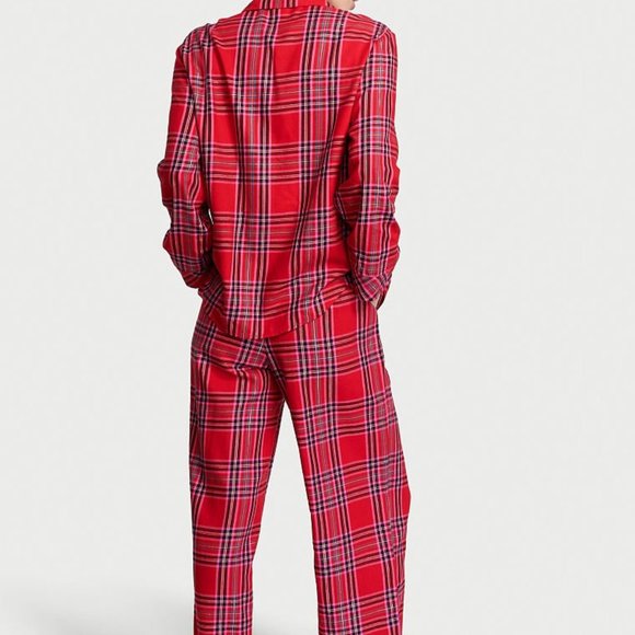 VICTORIA'S SECRET Flannel Long Pajama Set NWT - Picture 3 of 4
